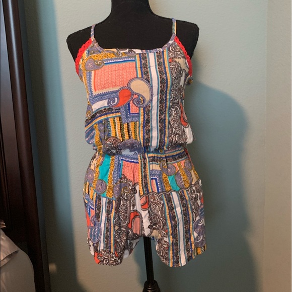 Pants - Ragstock Paisley Patchwork Romper